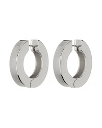Coco Hinge Hoops- Silver View 1