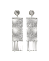 Constantine Chainmaille Earrings- Silver View 1