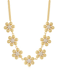 Daisy Statement Necklace- Gold