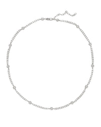 Daisy Ballier Chain Necklace- Silver View 1