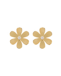 Daisy Statement Studs- Gold View 1