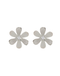 Daisy Statement Studs- Silver View 1