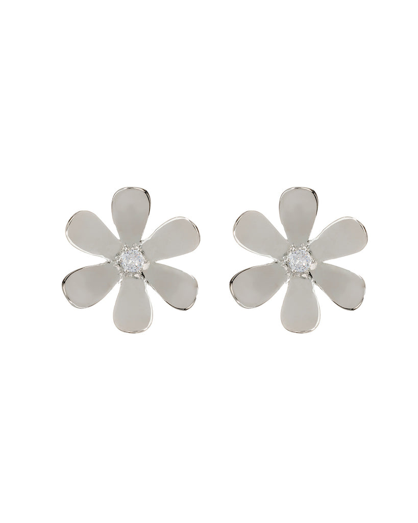 Daisy Statement Studs- Silver | Luv Aj