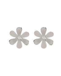 Daisy Statement Studs- Silver