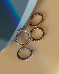 The Tiniest Diamond Huggies View 8