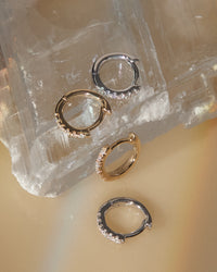 The Tiniest Diamond Huggies View 6