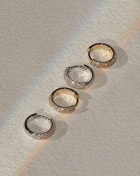 The Super Shimmer Diamond Huggies (12mm) View 6