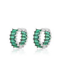 Emerald Ballier Huggies- Emerald Green- Silver View 1