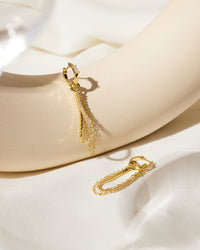 The Rossi Chain Huggies- Silver View 3