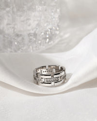 The Rossi Cigar Ring- Silver view 2