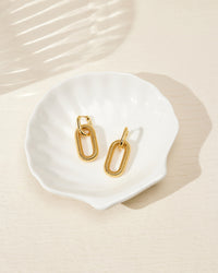 Le Signe Loop Hoops- Gold View 3