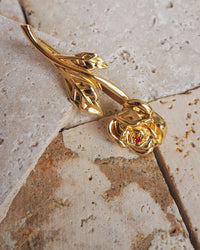 Rosa Bobby Pin Set- Gold view 2