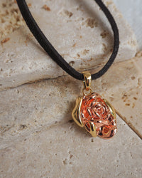 Rosa Pendant Necklace- Gold View 2