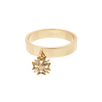 The Fleur Charm Band- Gold