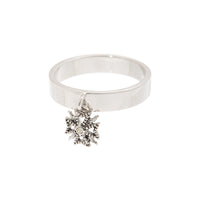 The Fleur Charm Band- Silver