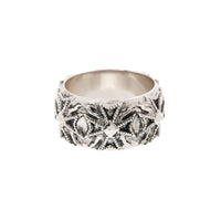 The Fleur Cigar Band- Silver View 1