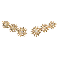 The Fleur Crawler Earrings- Gold