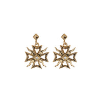 The Fleur Punk Studs- Gold