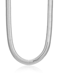 Flex Snake Chain Necklace- Silver View 1
