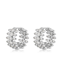 Florette Hoops- Silver