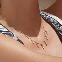 Celestial Shaker Necklace- Rose Gold View 2