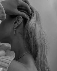 Le Signe Loop Hoops- Silver View 4