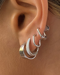 Baby Margot Hoops- Silver View 6