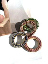Pave Amalfi Ring- Ruby Red- Silver View 3
