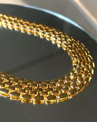 Celine Chain Link Necklace- Gold View 3