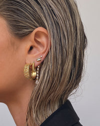 Timepiece Hoops- Gold View 5