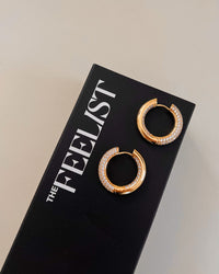 The Reversible Amalfi Hoops- Gold View 4