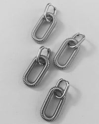 Le Signe Loop Hoops- Silver View 2