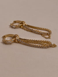 The Rossi Chain Huggies- Gold View 3