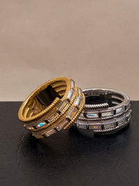 The Baguette Coil Ring- Gold View 4