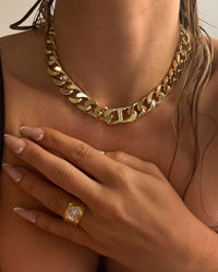 Lola Stone Statement Ring- Gold View 8