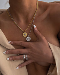 Le Signe Pendant Necklace- Silver View 2