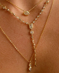 Stellar Bezel Lariat- Silver View 3