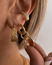 The Camille Multi Hoops- Gold View 4