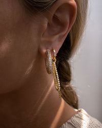 The Reversible Amalfi Hoops- Silver (Ships Early October) View 4