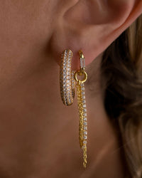 The Rossi Chain Huggies- Gold View 2