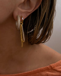 The Rossi Chain Huggies- Silver View 2