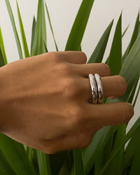 Amalfi Tube Ring- Silver view 2