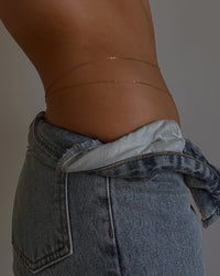 Take Me to the Bungalows Belly Chain- Gold View 2