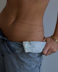 Take Me to the Bungalows Belly Chain- Gold View 8