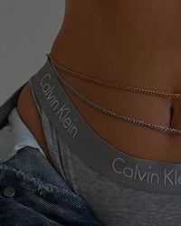 Virgo Energy Belly Chain- Silver View 6
