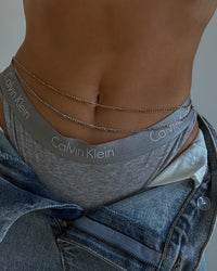 Virgo Energy Belly Chain- Silver View 8