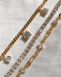 Dionne Link Necklace- Gold View 3