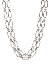Isabella Statement Necklace- Silver View 1