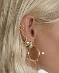 Chiara Tube Hoops- Gold View 4