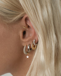 Pave Marbella Hoops- Gold View 4